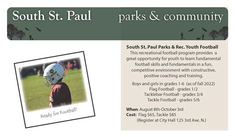 South St. Paul Parks & Recreation Youth Football | South St. Paul, MN ...