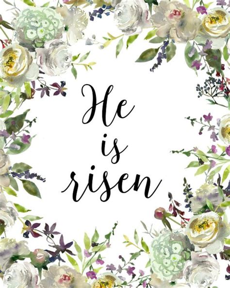 He Is Risen Printable