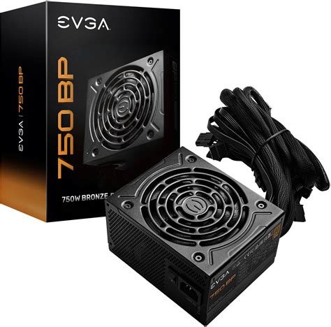 EVGA 750 BP, 80+ BRONZE 750W, 100-BP-0750-K1, Power supply 100-BP-0750 ...