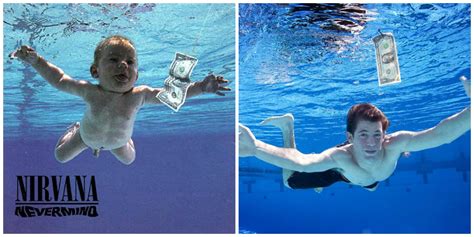 Spencer Elden, now 20, recreating the Nirvana Nevermind album cover! | Album covers, Sea fish ...