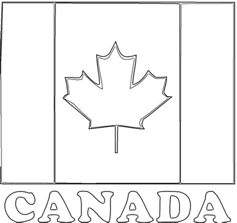 Flag Of Canada coloring page | SuperColoring.com