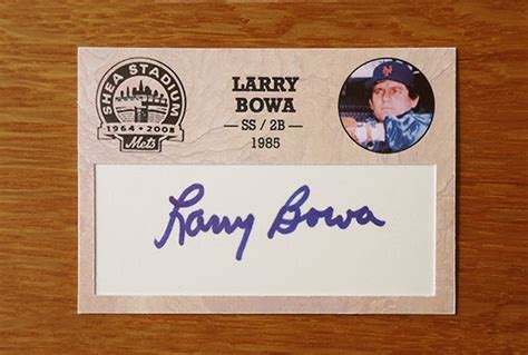 The Amazing Shea Stadium Autograph Project: #330) LARRY BOWA