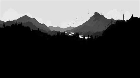 Minimalist Mountain Black And White Wallpapers - Wallpaper Cave