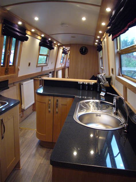 Narrowboat Kitchen, Narrowboat Interiors, Canal Boat Interior, Boat ...