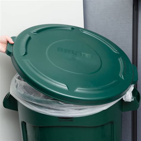 Rubbermaid FG263100DGRN BRUTE Green 32 Gallon Trash Can Lid