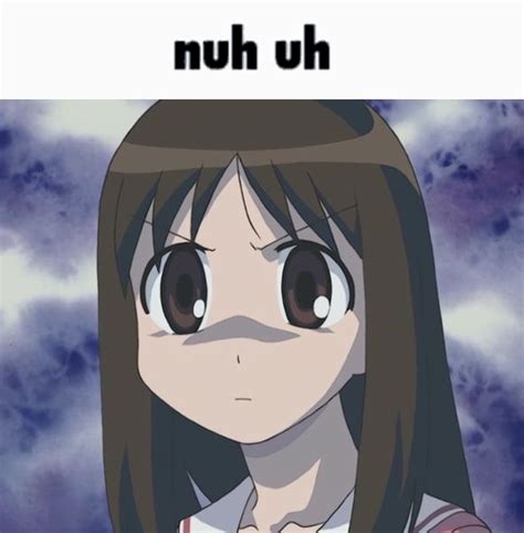 nuh uh | Anime funny, Azumanga daioh, Anime shows