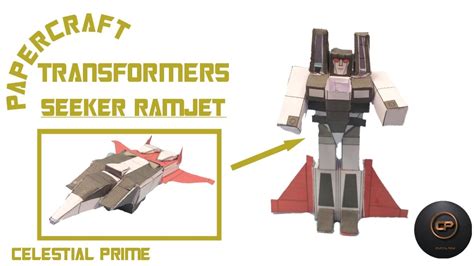 PAPERCRAFT TRANSFORMERS G1 SEEKER(RAMJET) / tutorial - YouTube