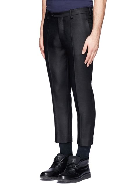 Neil barrett Adjustable Hem Pants in Black for Men | Lyst