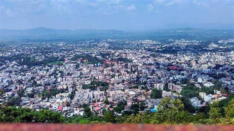 Satara City from the Ajinkyatara Fort Near Satara , Maharashtra | Fort ...