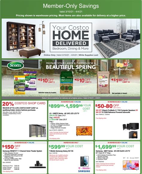 Costco Special Buys and Warehouse Savings from March 10