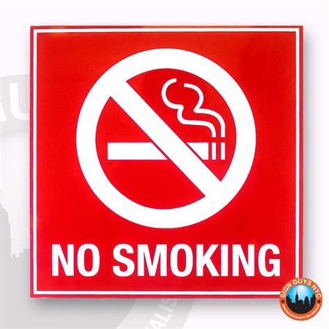 No Smoking Sign – Sign Guys NYC