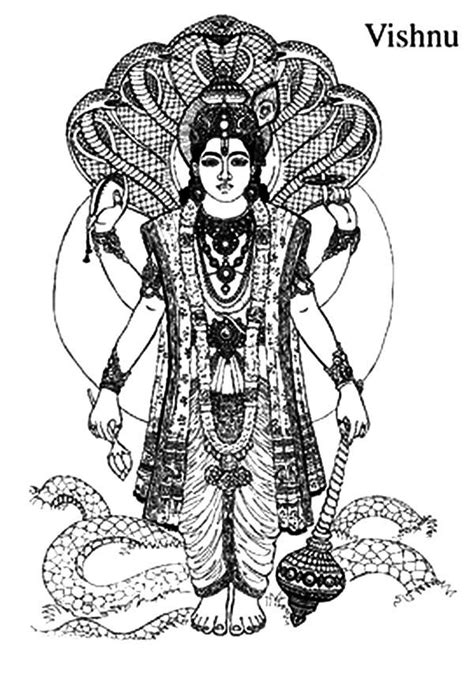 Krishna An Avatar For Lord Vishnu Coloring Pages - Download & Print Online Coloring Pages for ...