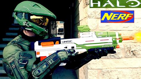 New HALO NERF GUN with MASTER CHIEF - YouTube