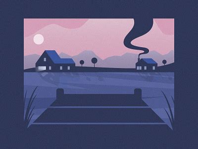 Dock at Night by Anthony Gribben on Dribbble