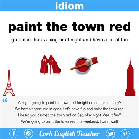 Paint the town red meaning idiom - limfaart