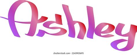 Ashley Female Name Street Art Design Stock Vector (Royalty Free ...