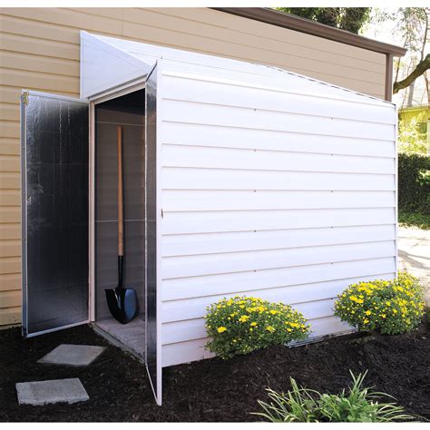 Arrow Yardsaver 4 ft. W x 7 ft. D Metal Lean-To Storage Shed & Reviews | Wayfair