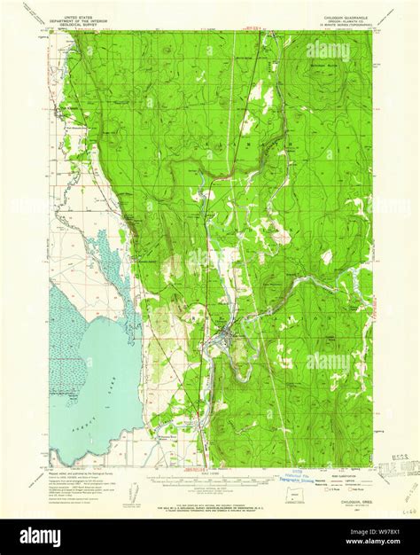 Map of chiloquin oregon hi-res stock photography and images - Alamy