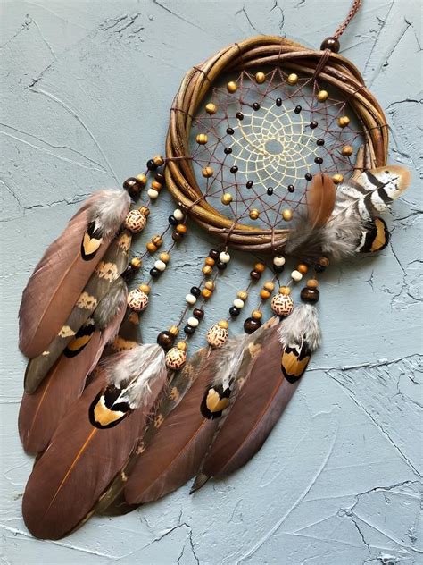 Native American Dream Catcher Brown Dream Catcher Willow Dream | Etsy | Dream catcher native ...