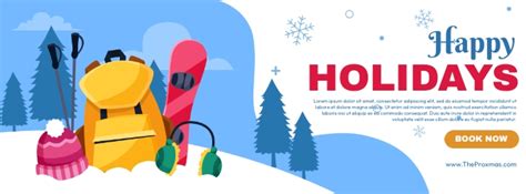 Happy Holidays Banner Template | PosterMyWall