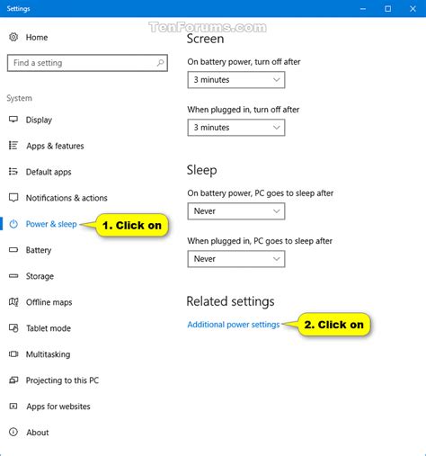 Change Power Plan Settings in Windows 10 | Tutorials