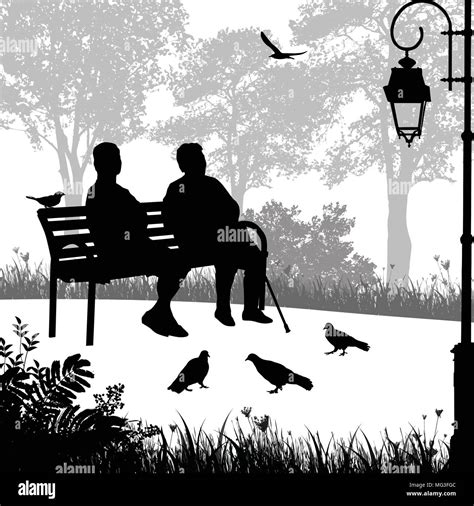 Woman Sitting On Bench Silhouette