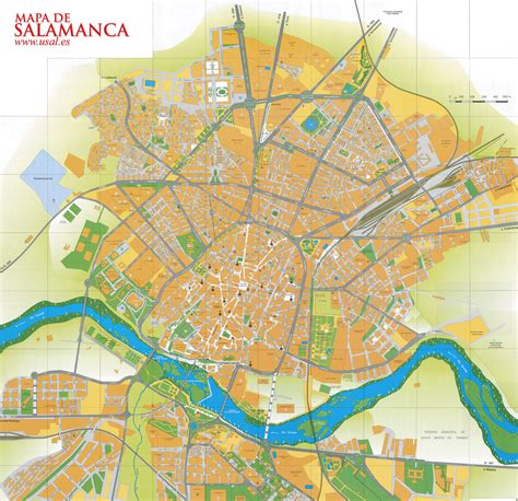 Salamanca map - Full size