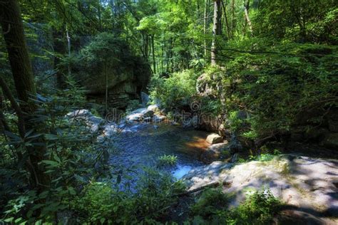 Blue Hole Waterfalls in Cherokee National Forest Stock Image - Image of county, nature: 155432023