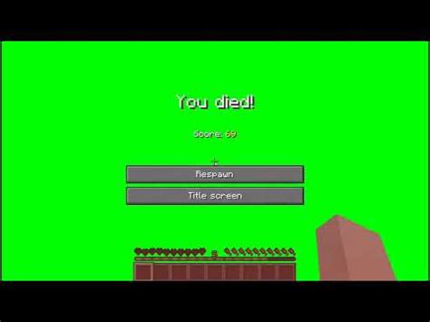 Minecraft you died screen