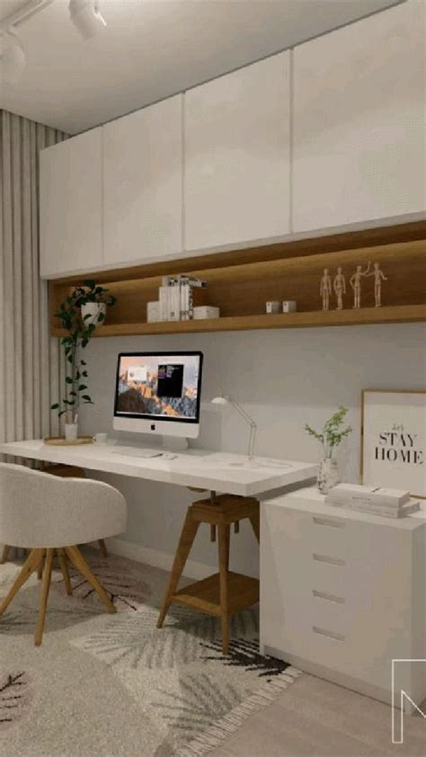 a white desk and chair in a room