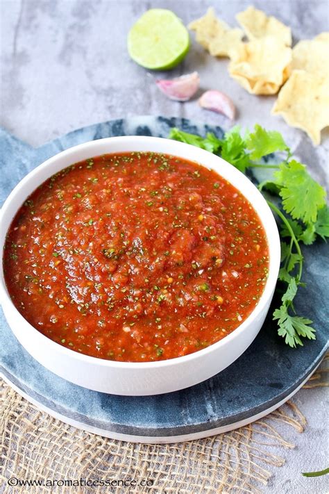 Homemade Salsa Recipe {Restaurant Style} - Aromatic Essence