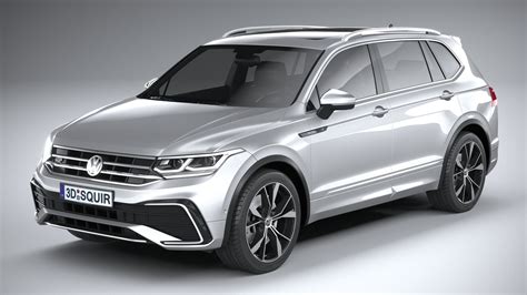 modelo 3d Volkswagen Tiguan R-Line Allspace 2022 - TurboSquid 1748513