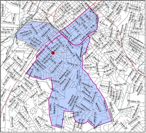 Dilworth Elementary School - CMS Boundary Map