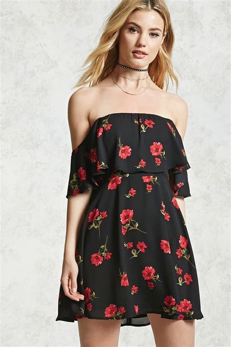 Forever 21 Off-the-Shoulder Poppy Dress | Summer Dresses From Forever 21 | POPSUGAR Fashion Photo 2