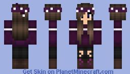 Purple Pvp Girl Minecraft Skin