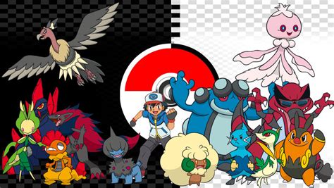 Ash Unova Team by Jay10-000 on DeviantArt