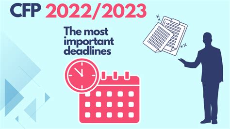 The most important CFP exam deadlines in 2023 - Examary