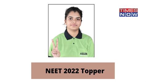 NEET 2022 Toppers List: Haryana’s Tanishka bags AIR 1 with 715 out of ...