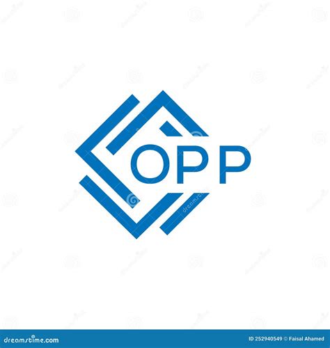 OPP Letter Logo Design on White Background. OPP Creative Circle Letter Logo Concept N Stock ...