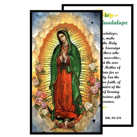 OUR Lady of Guadalupe Virgen De Guadalupe Laminated Holy Card | Etsy