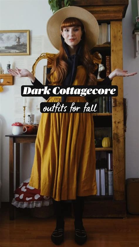 Dark Cottagecore Outfits for Fall 🍁 | Cottagecore outfits, Cottagecore ...