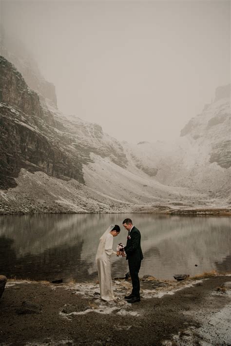 Sunrise Hiking Elopement in Banff - lenajenisephotography.com