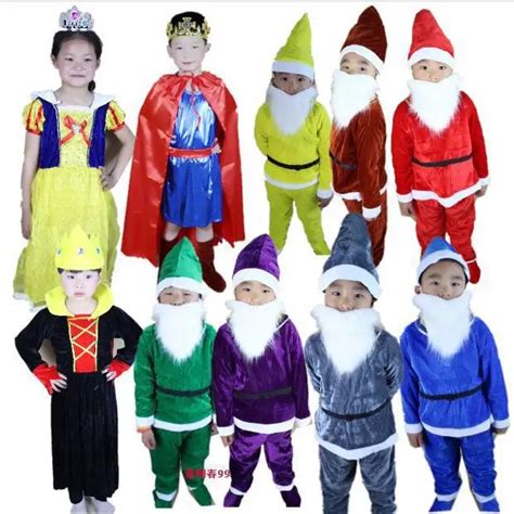 Snow White and the Seven Dwarfs costumes kids stage costume on hot sale Party Dress Carnival ...