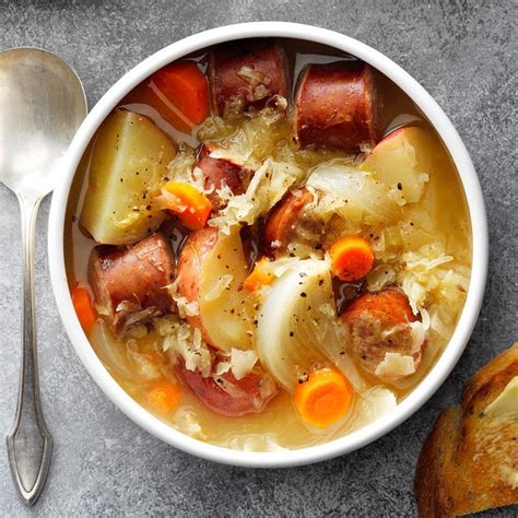 Sausage Sauerkraut Soup Recipe: How to Make It | Taste of Home