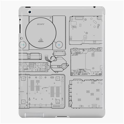 "Playstation 1 Teardown Diagram" iPad Case & Skin by Maverick-95 ...