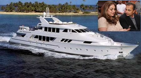 TIAN TIna and ANil Ambani's custom built luxury yacht « Aam Janata