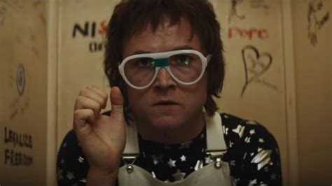 White Glasses worn by Elton John (Taron Egerton) in Rocketman | Spotern