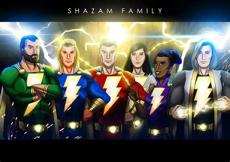 Shazam Family by THEBLAZERWORLD on DeviantArt