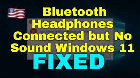 How to Fix Bluetooth Headphones Connected but No Sound Windows 11 - YouTube