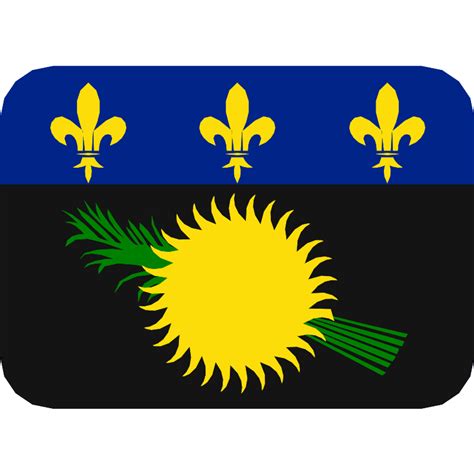 Flag For Flag Guadeloupe Vector SVG Icon - SVG Repo